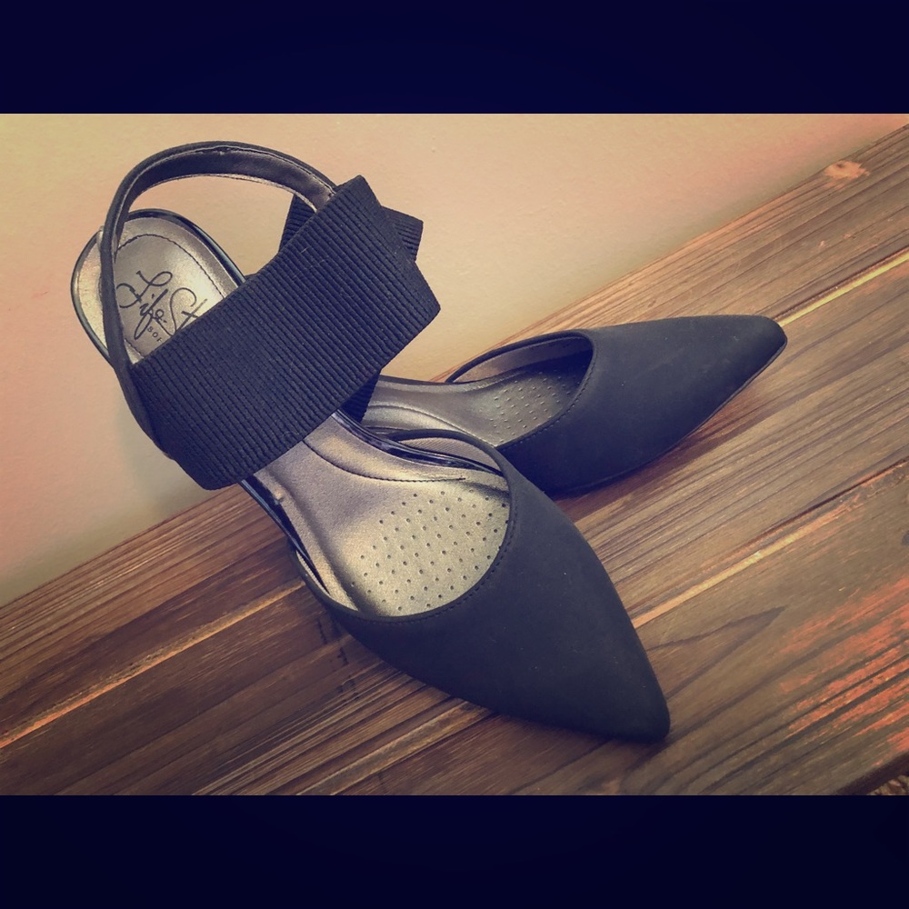 Women’s heels; black size 7; worn once